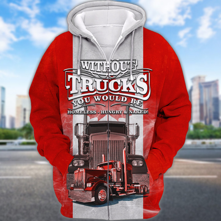 Without Trucks You Would Be Homeless Hungry Naked 3d Print Shirts