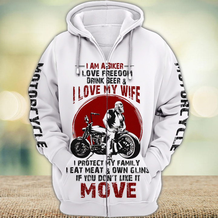 Love Biker 3D Full Print Shirts 1965