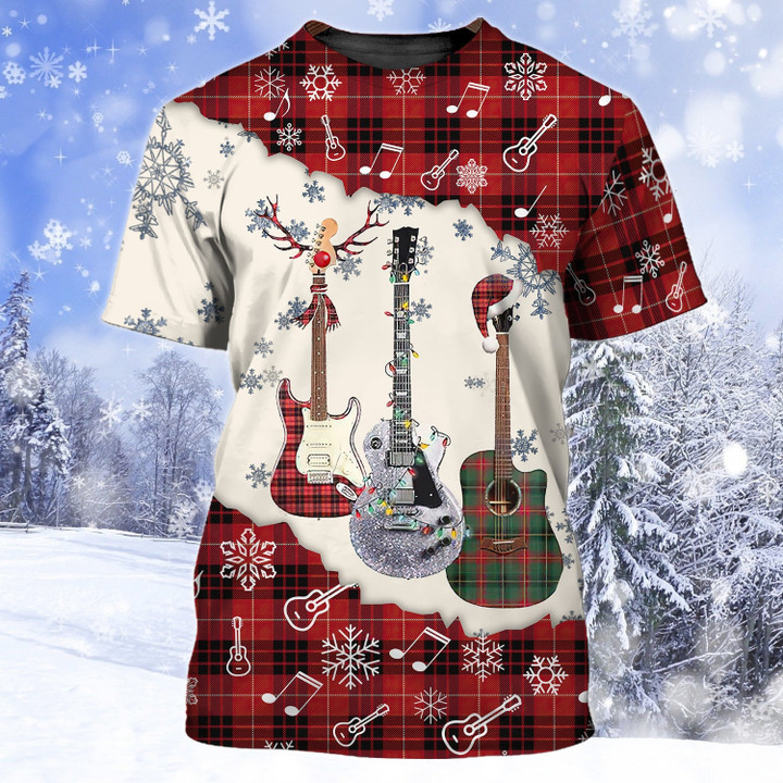 Guitar Snow 3d Full Print