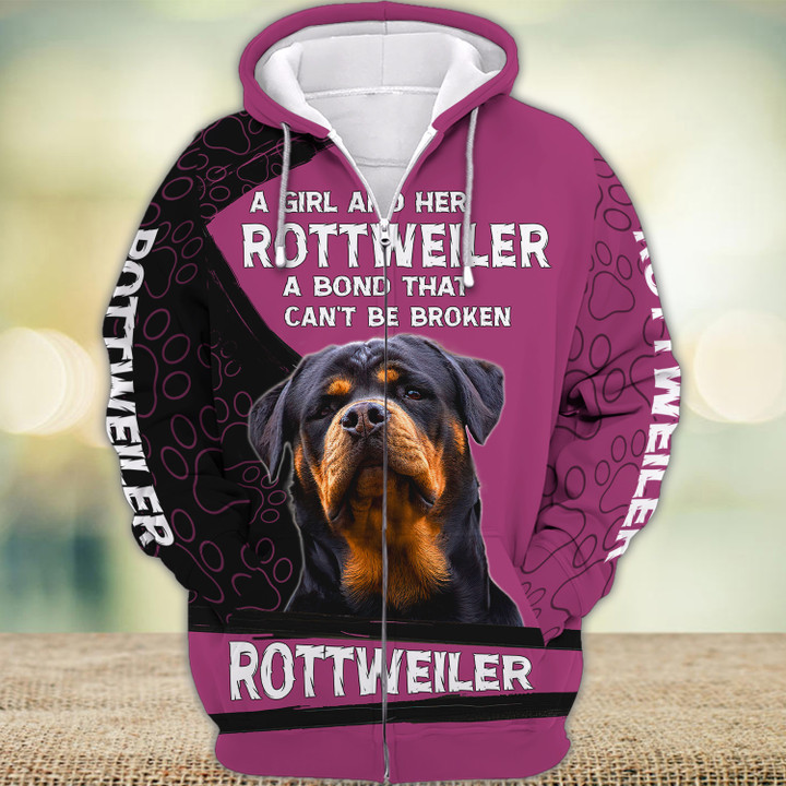 Rottweiler Love 3D Full Print Shirts 2261