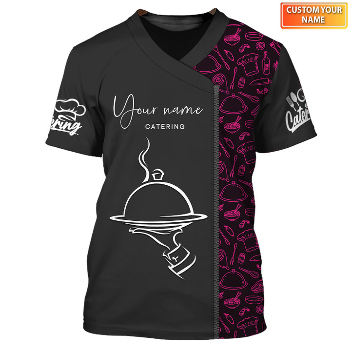 Chef Food Cooking Catering Shirt Custom Catering Uniform T-shirt (Non-worker)