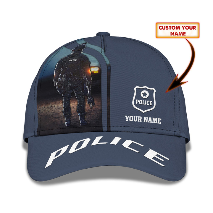 Police Classic Cap Custom Police 3D Baseball Cap Gift For Police
