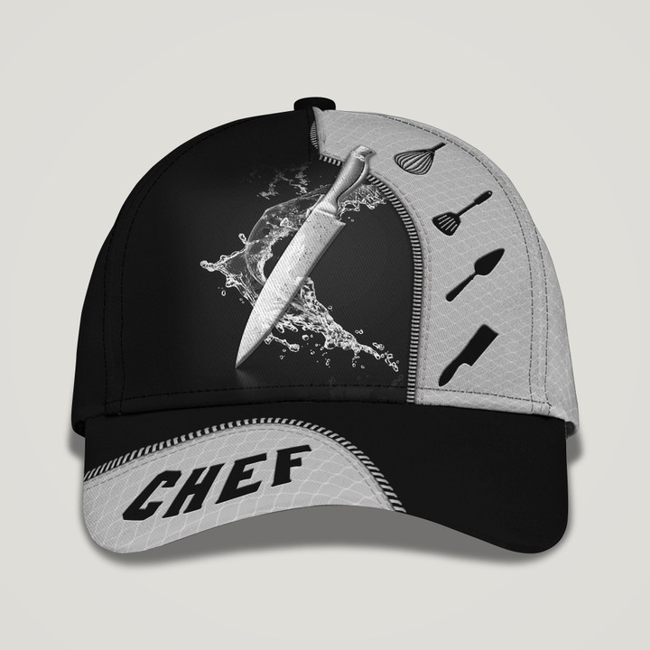 Chef Cap Custom Cook Cap 3D Chef Classic Cap Black