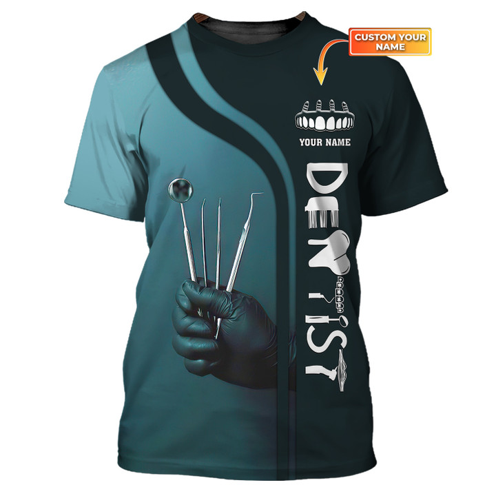 Dental Tools 3D Tee Shirt Custom Dentist Tshirt