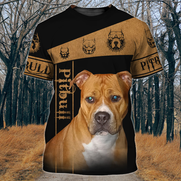 Pitbull 3d Full Print Shirts 68
