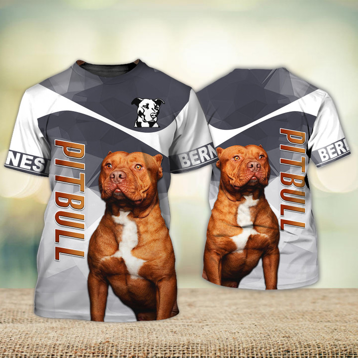 Pitbull Lover 3D Full Print Shirts 1113