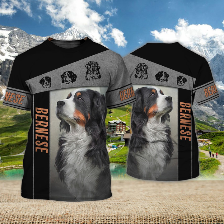 Bernese Mountain 3D Full Print Shirts 1081