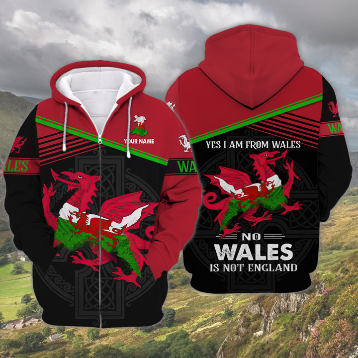 Yes I am from Wales no Wales is not England Custom Name 3D Shirts