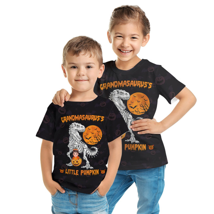 Grandmasaurus's little Pumpkin Personalized Kid T-Shirt