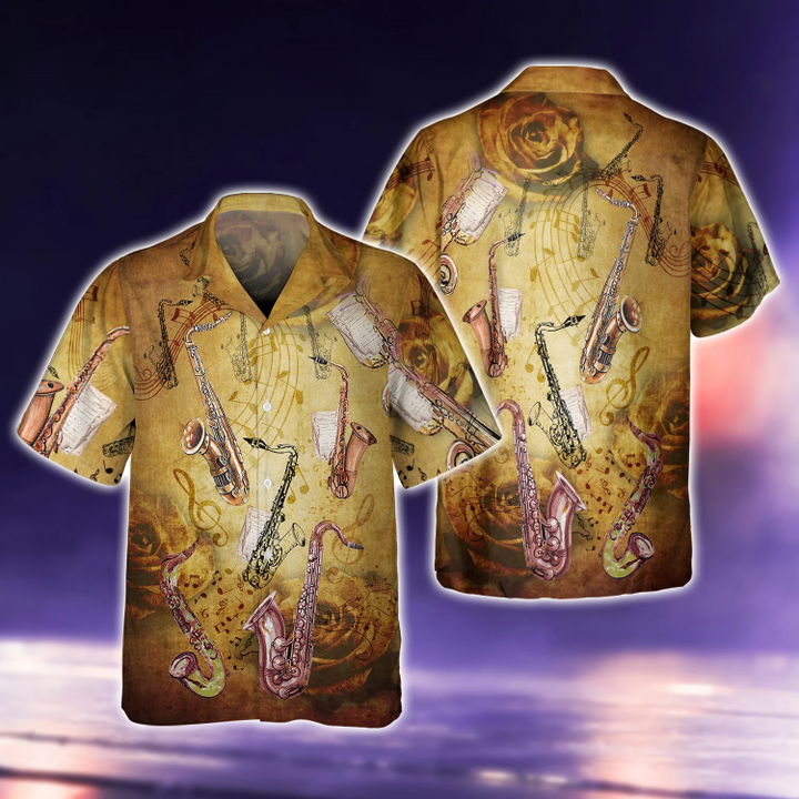 Saxophone Music Love It With Classic Style 3D Full Print Shirts