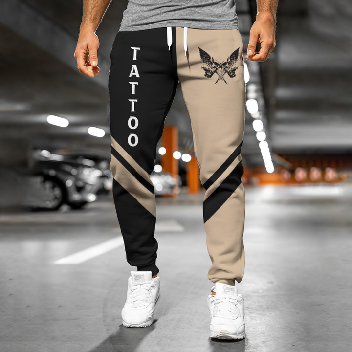 Tattoo & Body Piercing Personalized Name 3D Sweatpants Tattoo Jogger