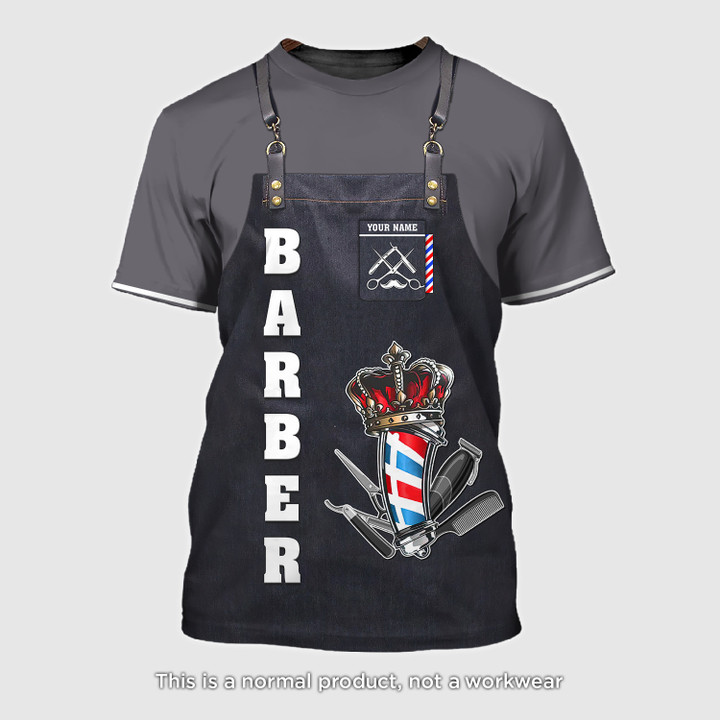 Barber T Shirt Custom Barber Apron, Barber Shirts Barber T Shirt Design Custom Barber Shirts