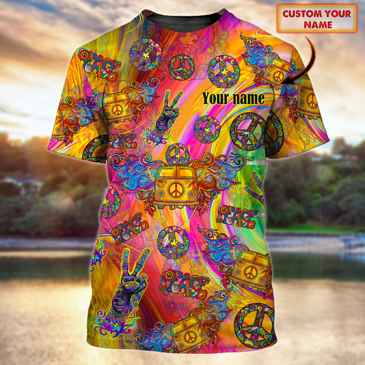 Hippie Car 3D Shirt Gift For Hippies Hoodie T Shirt