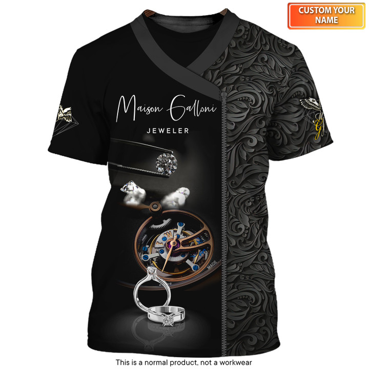Maison Galloni Custom Jeweler Fashion Tee Shirt Jewelry Tools 3D Uniform (Non-workwear)