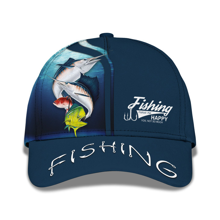 Fishing Cap Fisher Personalized Name 3D Baseball Cap