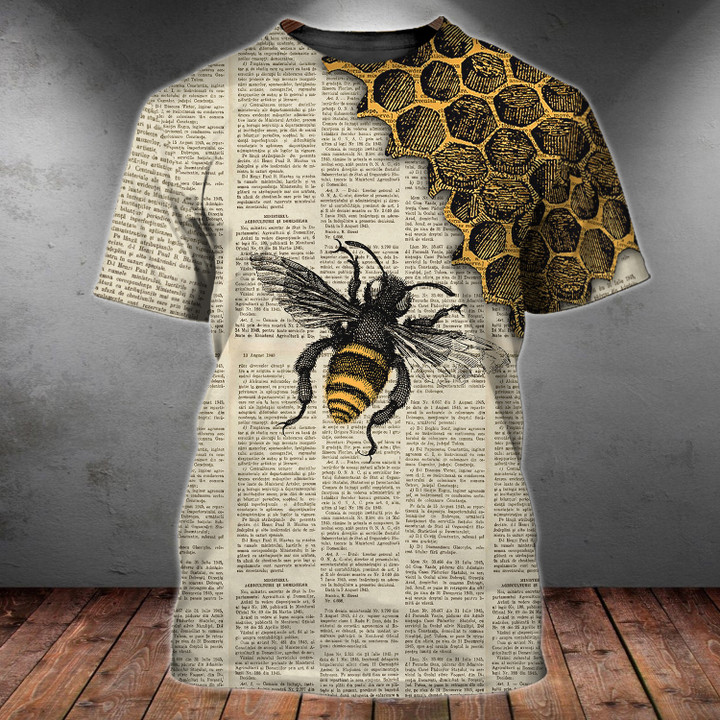 Bee 3D All Over Printed T Shirt