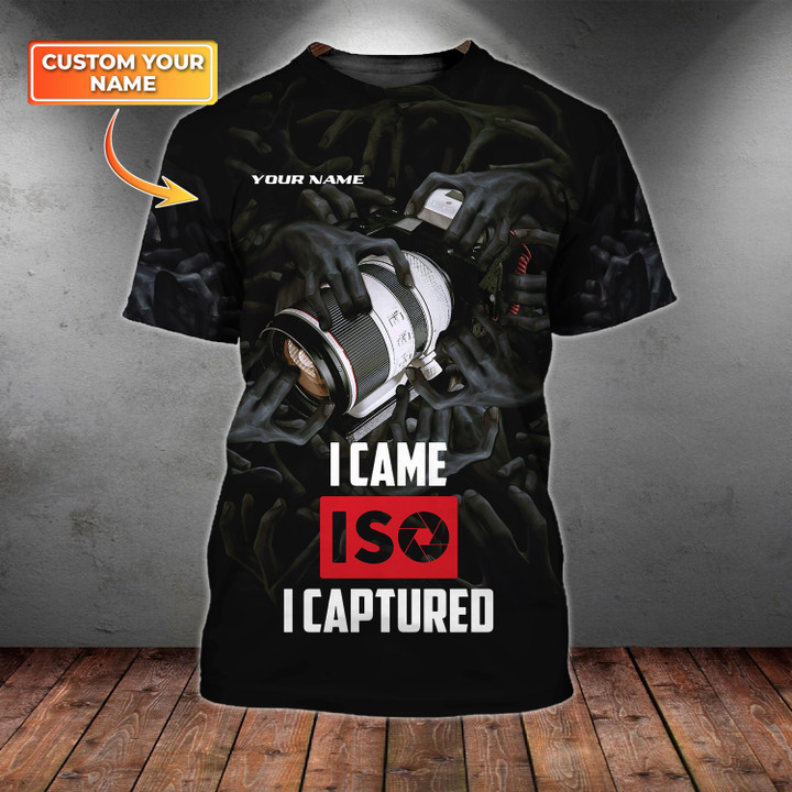 Camera Shirt, Photographer 3D Shirts Photography Custom Tshirts
