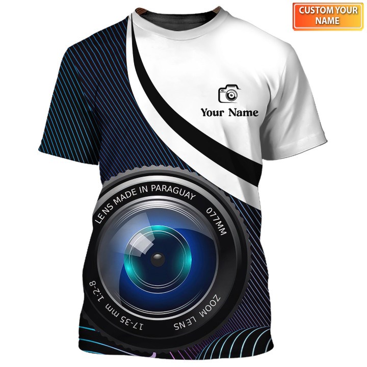 Lens Camera 3D Shirts Photography Design Photographer Shirts
