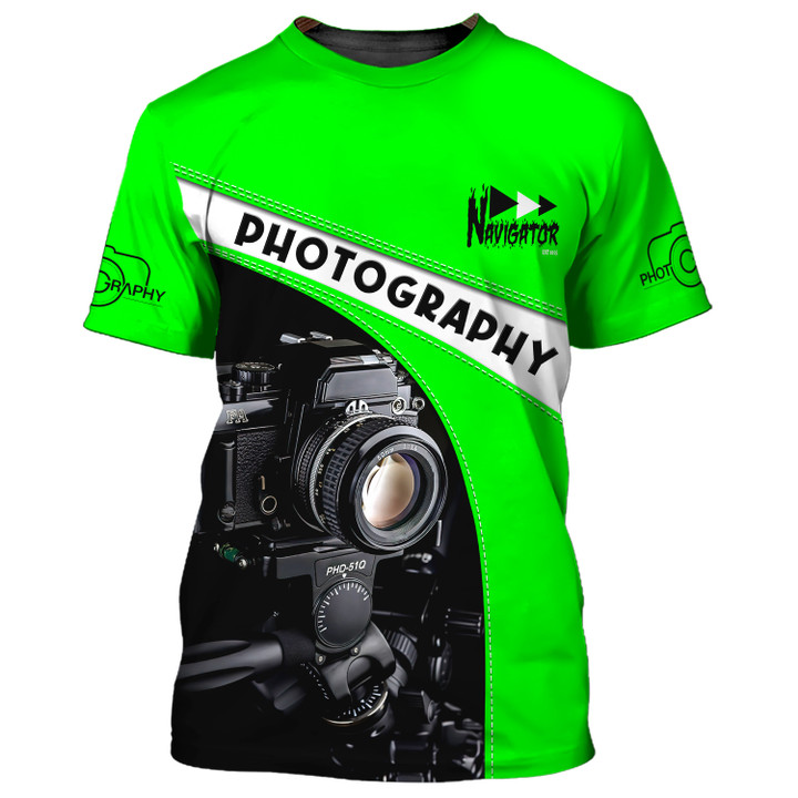 Navigator Photography 3D Shirts Camera Tools Photographer Shirts
