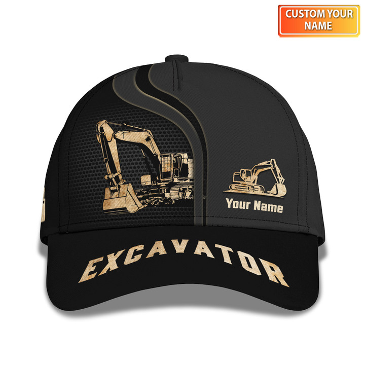 Excavator Cap Personalized Name