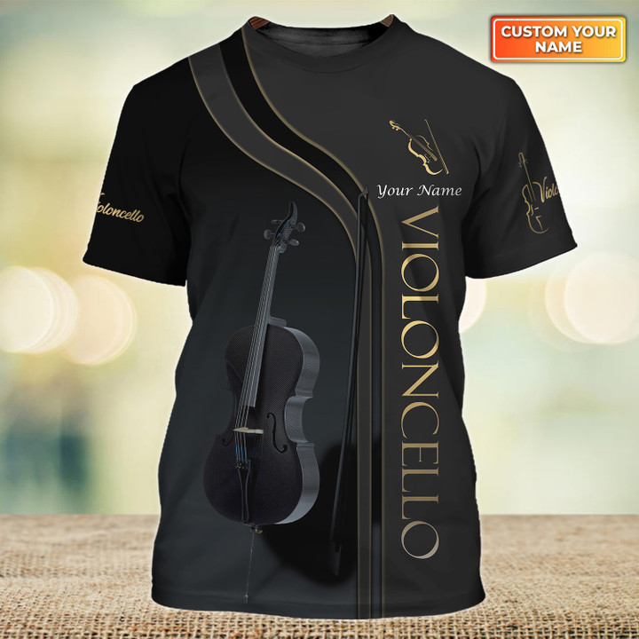 Custom Violoncello Shirts Violoncello Pattern Design Shirts 2609