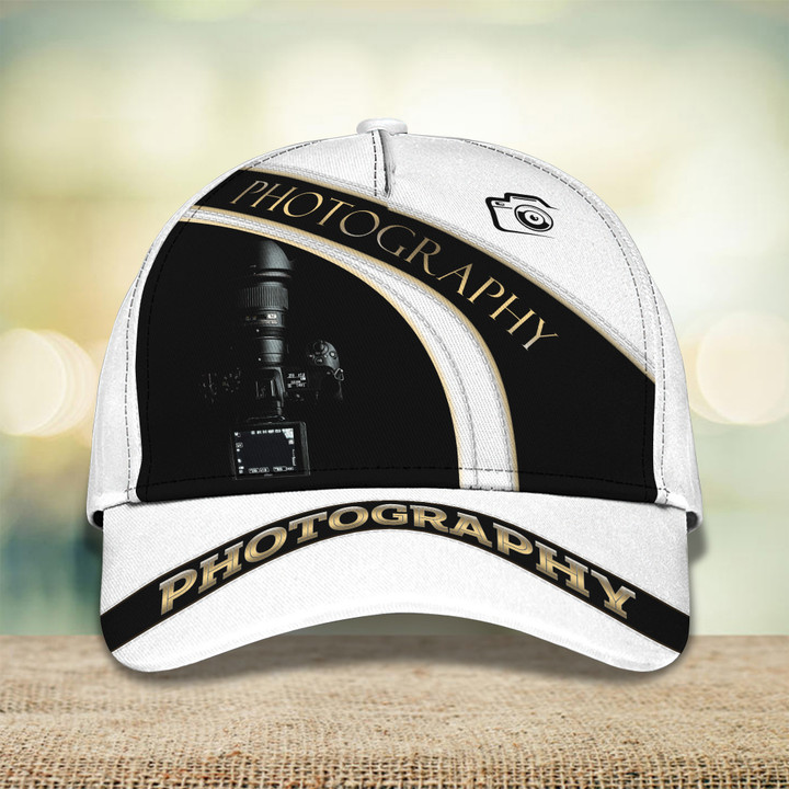 Photography White Cap Personalized Name 3D Baseball 2612