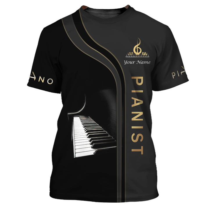 Pianist Custom 3D Shirts Piano Shirts