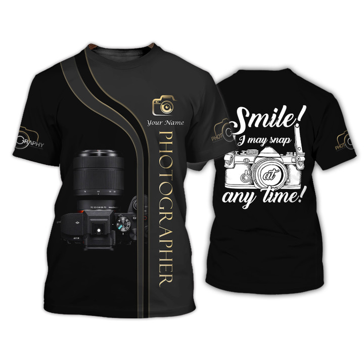 Smile I May Snap Photography 3D Shirts