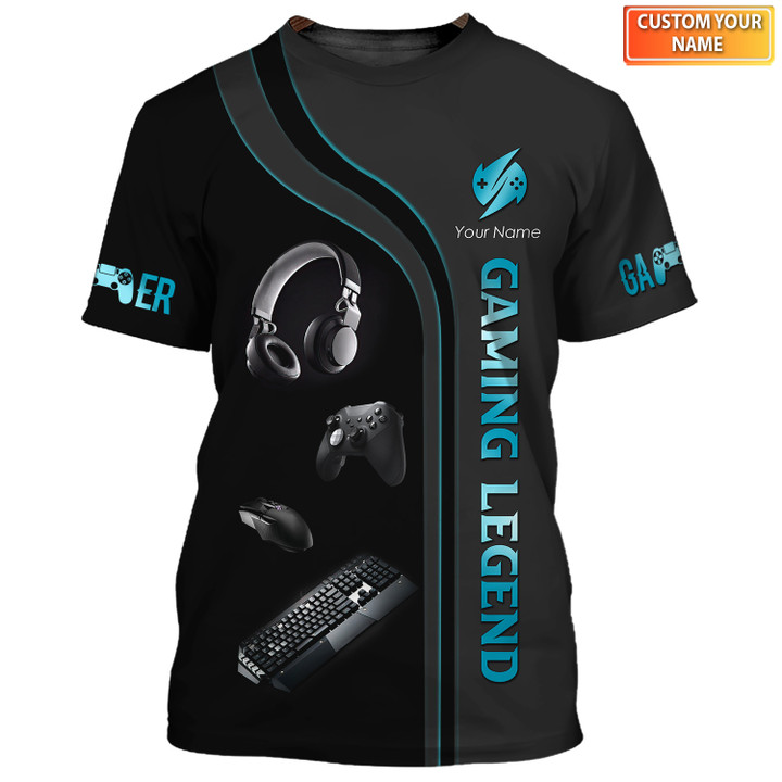 Gaming Legend Custom 3D Shirts Gamer Shirts