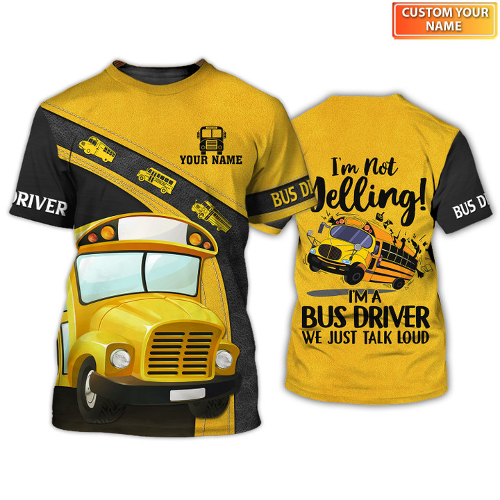 Bus Driver 3D Tshirt Talk Loud Hoodie Zip