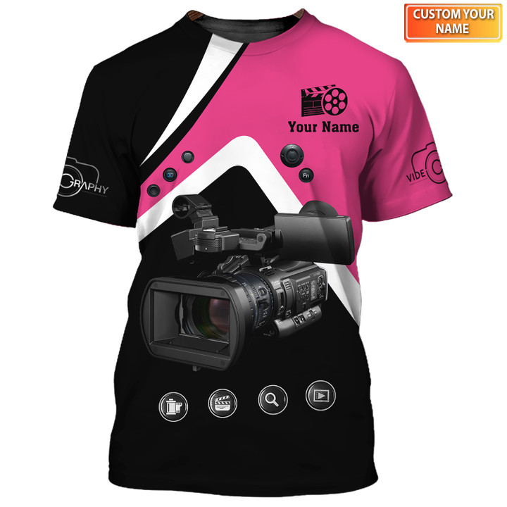 Black Pink Videography 3D Shirts