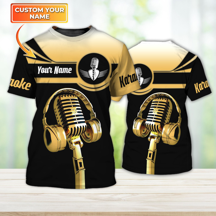 Karaoke Design Pattern 2711 Custom Name 3D Shirts