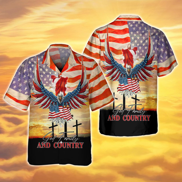 God Family and Country 3D Shirts
