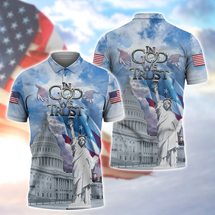 Independence Day In God We Trust 3D Shirts Tad
