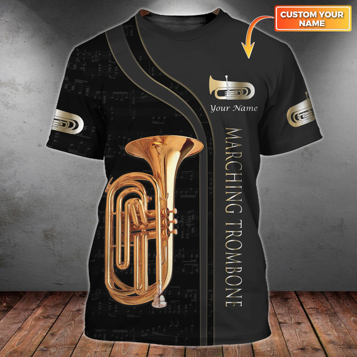 Marching Trombone 3D Shirts Lover Shirts