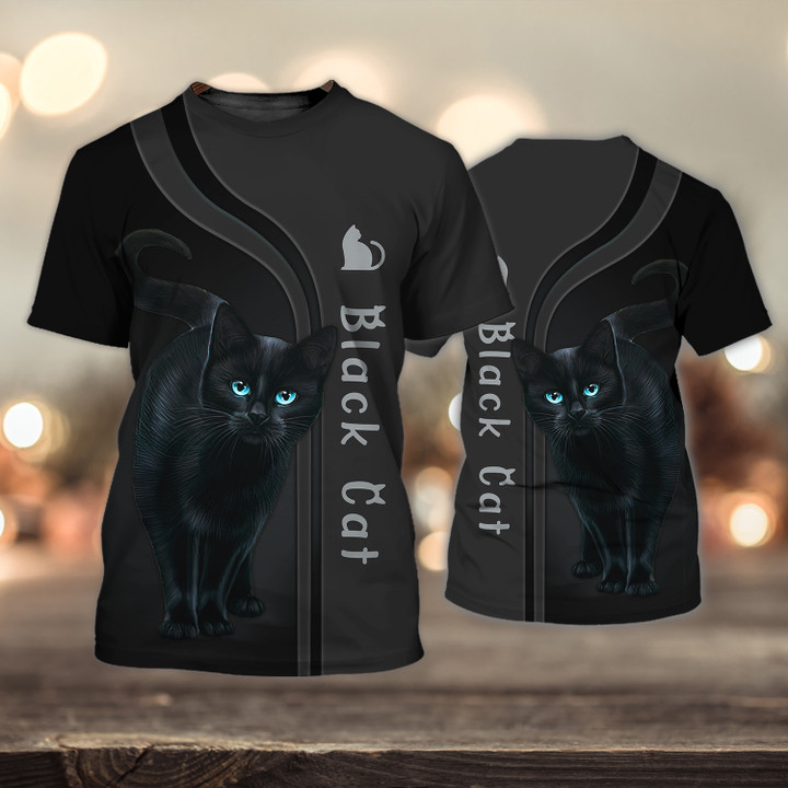 Black Cat 3D Full Print Shirts