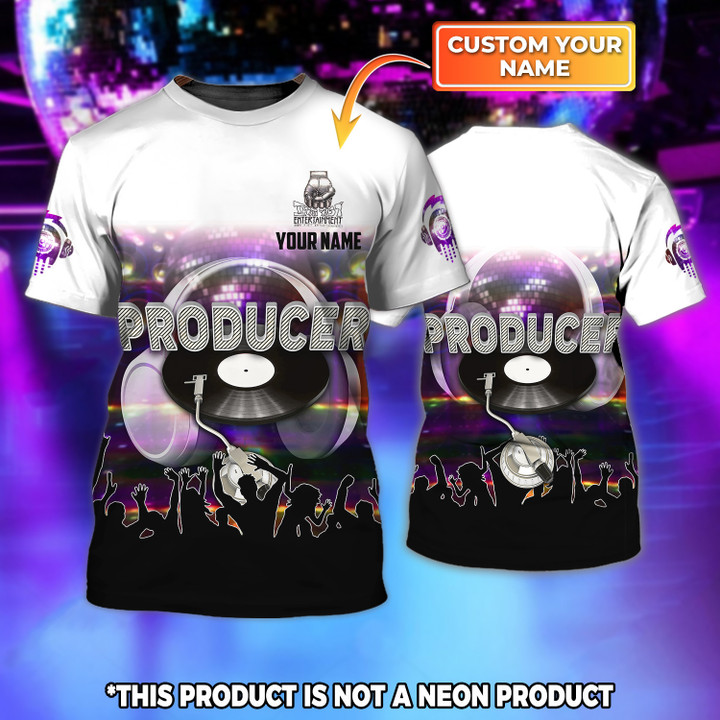 Producer Custom Name 3D Shirts