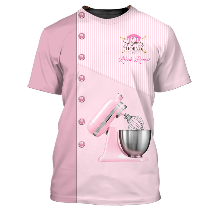Lisbeth Ramos T-Shirt Baking Uniform Baking Pattern Tee Shirt