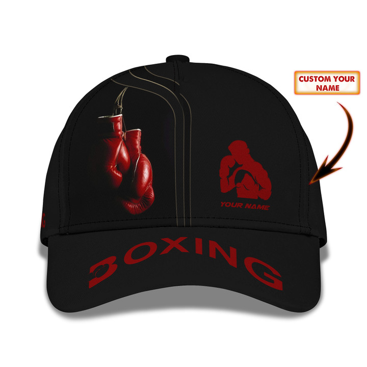 Custom Boxing Cap Red Boxing Gloves 3D Baseball Cap Boxing Classic Cap