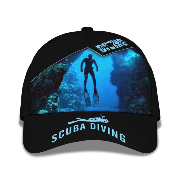 Diving Classic Cap Scuba Diving 3D Baseball Cap Divers Cap