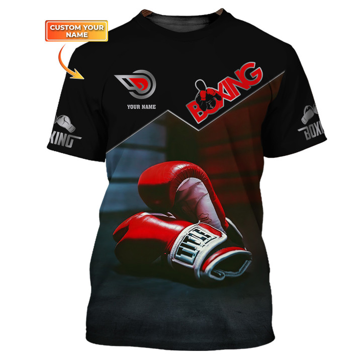 Custom Boxing Tshirt Gift For Boxing Lovers Boxing Corner And Boxing Gloves 3D Print Shirts