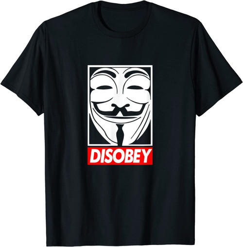 Disobey Box Anonymous Maske T-Shirt