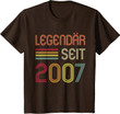 15. Geburtstag Legendär Seit 2007 Geschenk T-Shirt