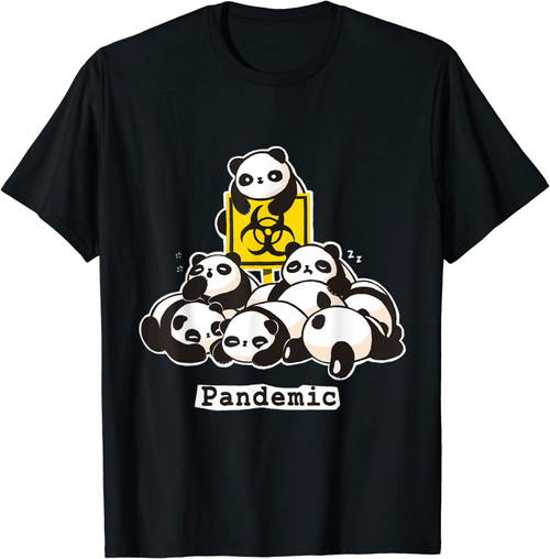 Niedlicher Panda Lustige Pandemie T-Shirt