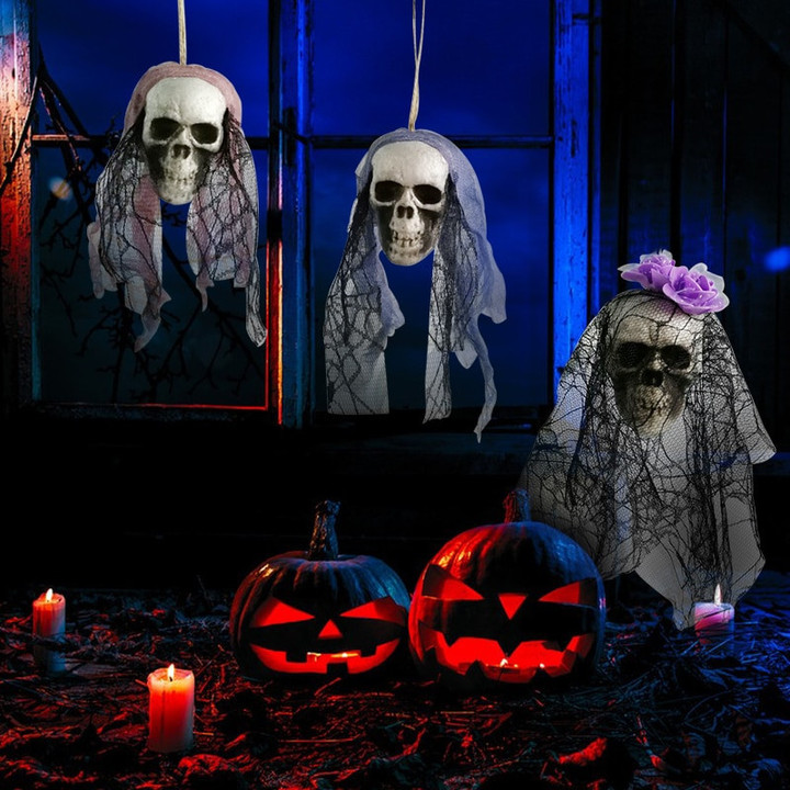 Halloween Horror Hanging Skull Ghost Haunted House Decoration