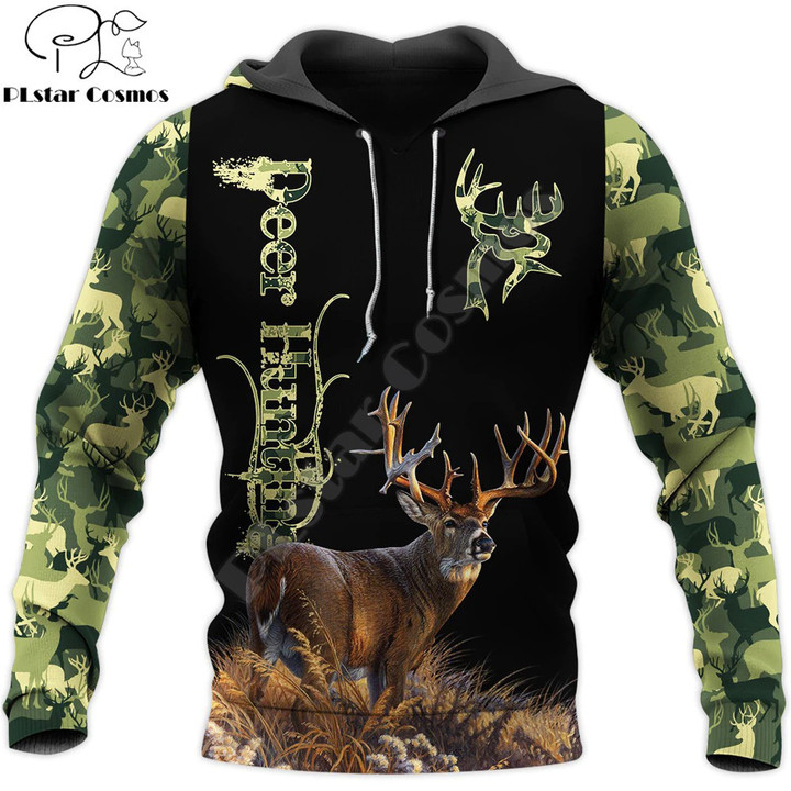 Hunting deer 3D Printed Mens hoodies