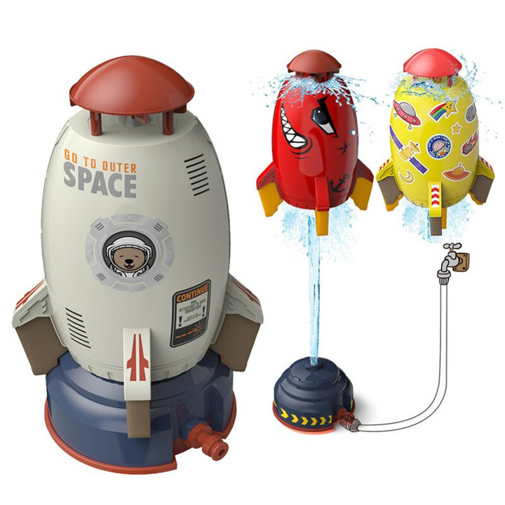 Rocket Sprinkler Toy Rocket Launcher Child Spray Toy