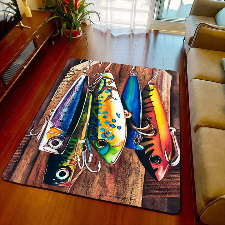 Fishing Carpet 3D Printed Non-slip Mat Dining Room Living Room