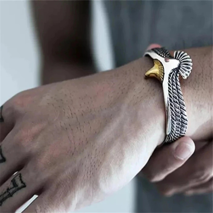 Eagle Cuff Bracelet Gift for Boyfriend