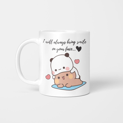 Panda Bear Hug Bubu Dudu I Will Bring Smile On Your Face Coffee Mug Funny Gifts